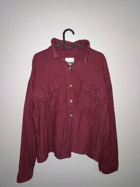 Women’s American Eagle Cropped Flannel